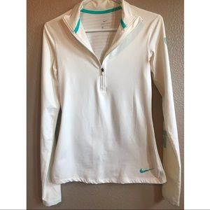 Nike dri-fit white jacket